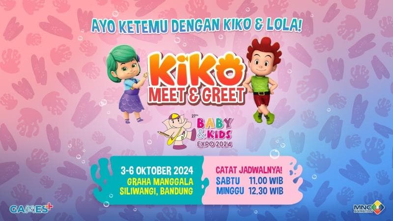 MNC Animation & Games Hadirkan KIKO dan LOLA dalam Ajang Baby & Kids Expo di Bandung