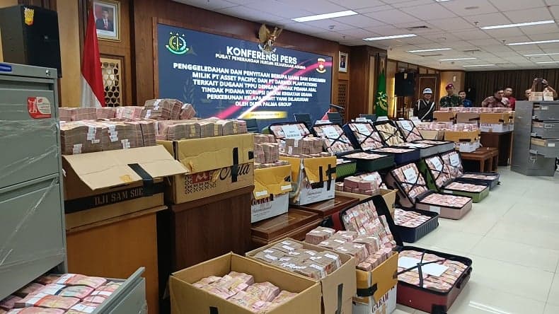 Penampakan Uang Rp372 Miliar yang Disita Kejagung terkait Kasus Duta Palma