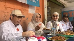 Suswono Ajak Istri Blusukan Istri ke Tanah Abang, Sarapan Bareng Warga