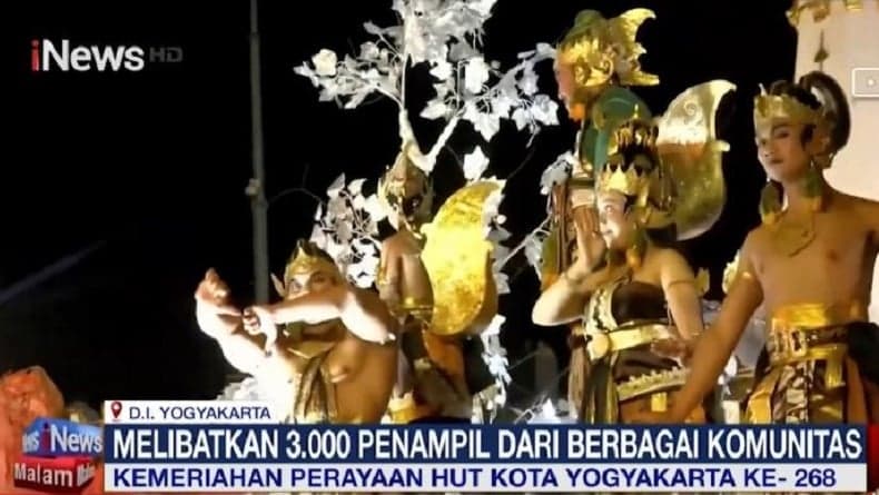 Kemeriahan HUT ke 268 Yogyakarta, Ribuan Seniman Ikut Street Art Tema Gatotkaca Wirajaya