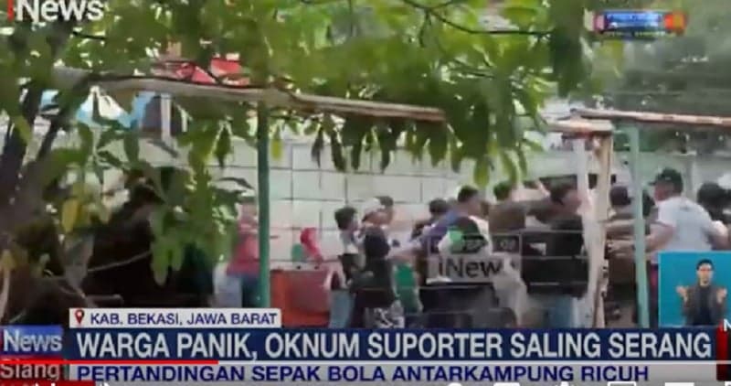 Pertandingan Sepak Bola Antarkampung di Bekasi Ricuh, Diawali Yel-Yel Suporter