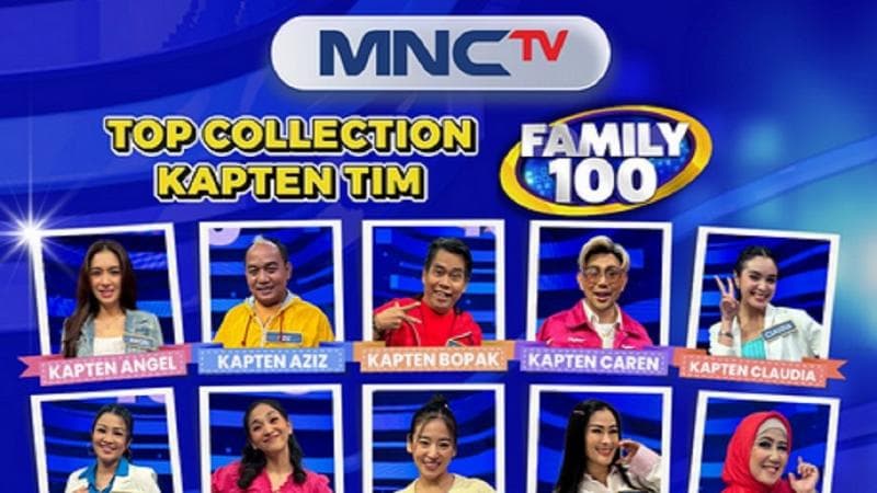 Bertabur Bintang! Pampam, Vega Darwanti, Haruka, dan Aganta Jadi Kapten Tim di Family 100 MNCTV