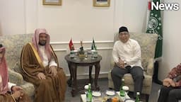 Disambut Gus Yahya, Imam Besar Masjid Nabawi Kunjungi Kantor PBNU