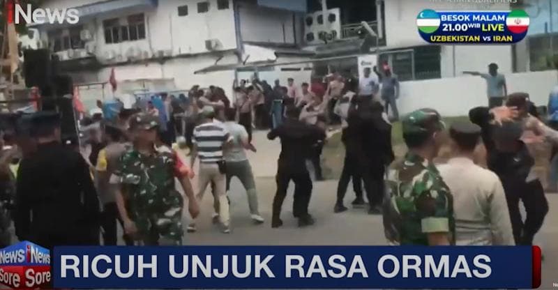 2 Ormas di Kabupaten Bekasi Terlibat Kericuhan saat Unjuk Rasa