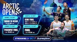 Jadwal dan Link Live Streaming Arctic Open 2024 di RCTI+ SuperApp 