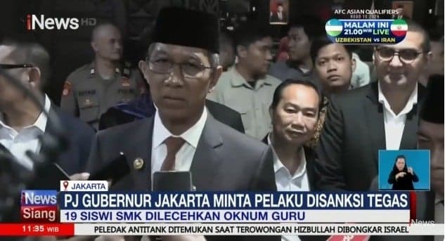 Heru Budi Minta Kasus Pelecehan 19 SMKN 56 Jakut segera Ditindak Tegas