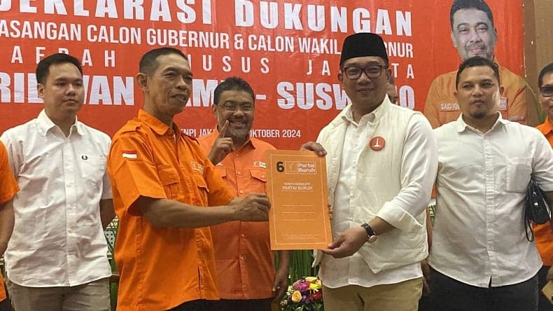 Partai Buruh Dukung RK-Suswono di Pilgub Jakarta 2024