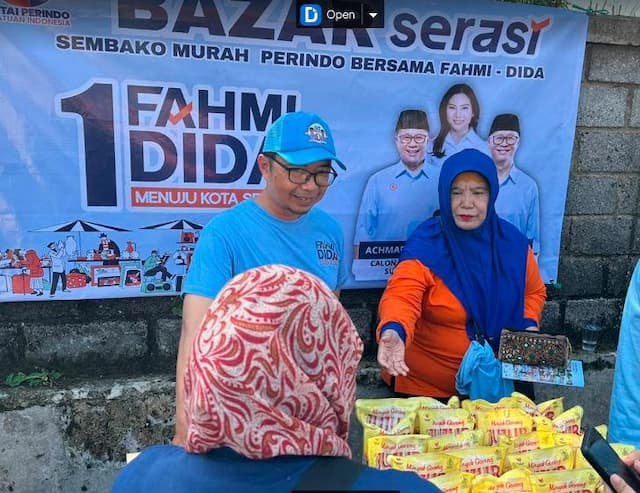 Serasikan Program Fahmi-Dida, Partai Perindo Gelar Cek Kesehatan Gratis dan Bazar Sembako Murah