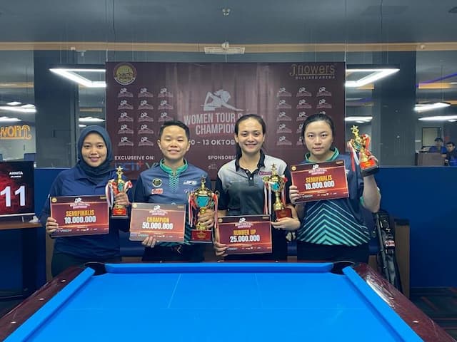 Annita Kanjaya Juara Women Tour 9-Ball Championship 2024, POBSI: Kualitas Pebiliar Makin Merata