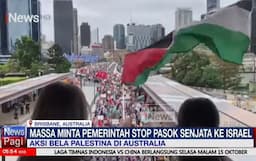 Demonstrasi Pro-Palestina di Brisbane, Ribuan Orang Desak Australia Setop Kirim Senjata ke Israel