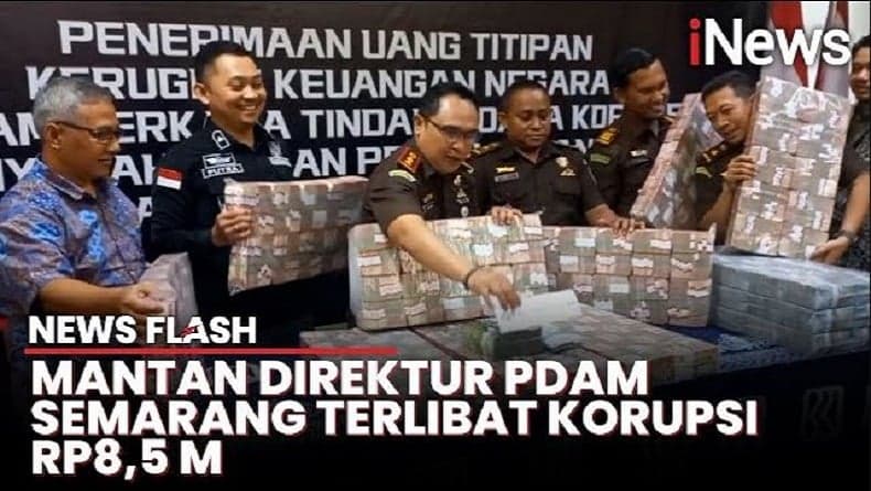 Penampakan Uang Rp8,5 Miliar Kasus Korupsi Dana Pensiun PDAM Semarang