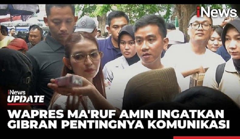 Wapres Ma’ruf Amin Ingatkan Gibran Pentingnya Koordinasi