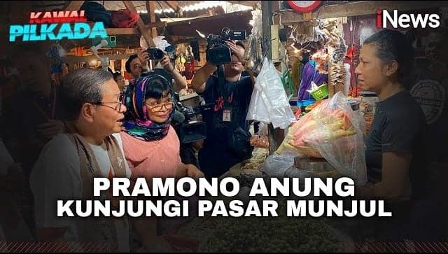 Pramono Anung Blusukan di Pasar Munjul, Serap Keluhan Pedagang soal Retribusi