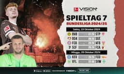 Jadwal dan Link Live Streaming Matchday 7 Bundesliga di Vision+