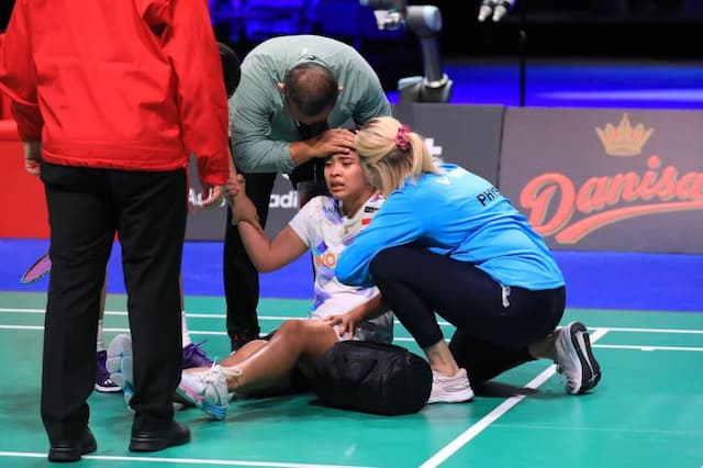 Kondisi Terkini Gregoria Mariska usai Cedera di Semifinal Denmark Open 2024, Sakit dari Paha hingga Pinggang