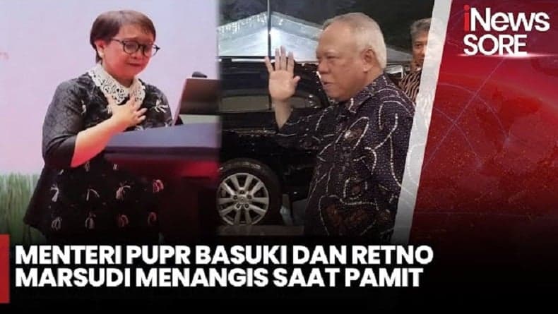 Berlinang Air Mata, Menteri PUPR Basuki Hadimuljono dan Menlu Retno Marsudi Sampaikan Salam Perpisahan 