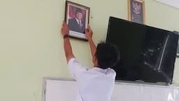 Pelajar SMK di Sragen Ganti Foto Jokowi-Maruf Amin dengan Prabowo-Gibran