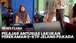 Jelang Pilkada 2024, Ratusan Pelajar di Cimahi Antusias Ikut Perekaman E-KTP di Sekolah