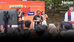 Blusukan ke Taman Langsat Jaksel, Pramono Karaoke dan Berjoget Bareng Anak Muda