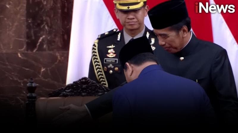 Momen Pergantian Kursi Presiden RI dari Jokowi ke Prabowo Subianto