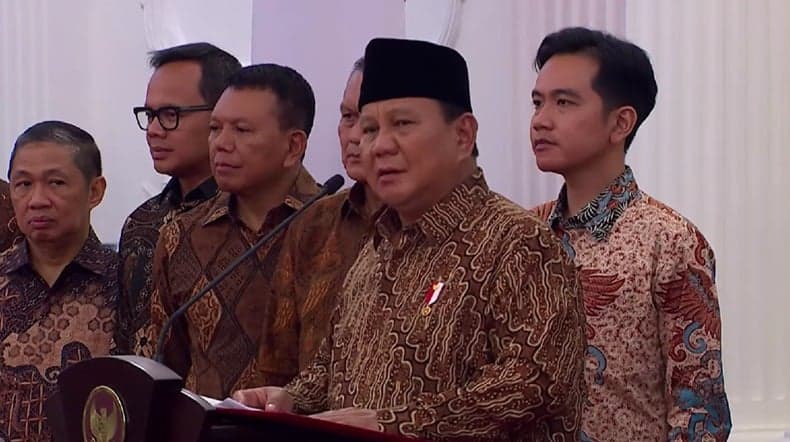 Prabowo Lantik Menteri dan Wakil Menteri Kabinet Merah Putih 2024-2029 Besok