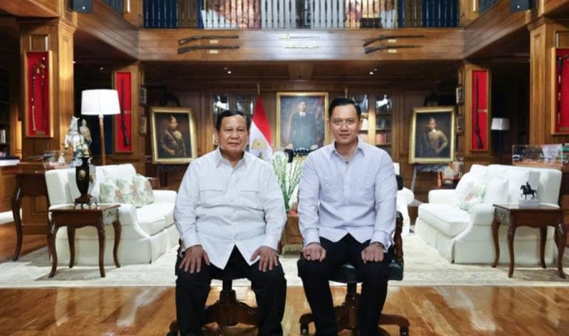 Prabowo Tunjuk AHY jadi Menko Bidang Infrastruktur Pembangunan dan Kewilayahan