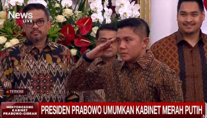 Prabowo Tunjuk Mayor Teddy Jadi Sekretaris Kabinet