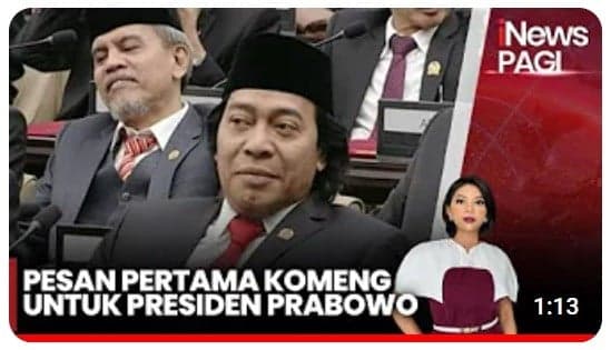 Pesan Komeng untuk Presiden Prabowo Subianto: Satukan yang Pecah 