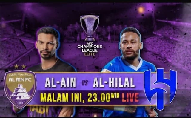 Al Ain  Vs Al Hilal di Liga Champions Asia Malam Ini, Live iNews