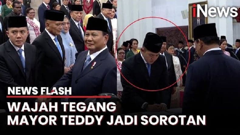 Momen Mayor Teddy Dilantik Prabowo Jadi Sekretaris Kabinet