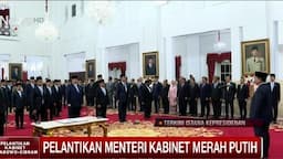 Sah! Presiden Prabowo Lantik Menteri Kabinet Merah Putih