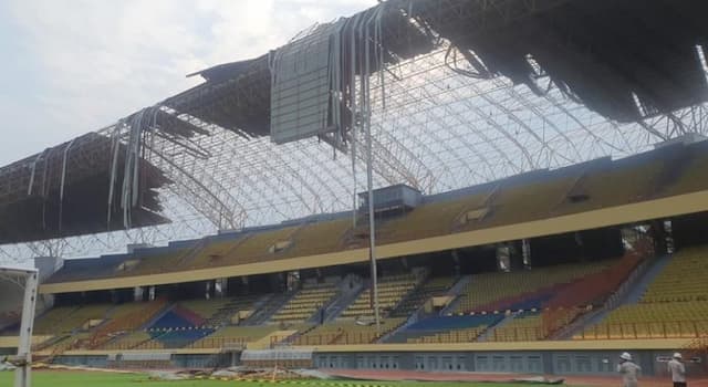 Viral Atap Stadion Wibawa Mukti Hancur Diterpa Angin, Ini Penampakannya