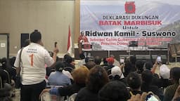 Komunitas Batak Marbisuk Deklarasi Dukung Ridwan Kamil-Suswono di Jakarta