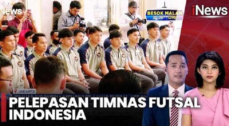 FFI Lepas Timnas Futsal Indonesia ke Piala AFF Futsal 2024