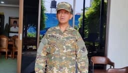 Gaya Bahlil Lahadalia Pakai Seragam Loreng ala Tentara jelang Pembekalan di Akmil Magelang