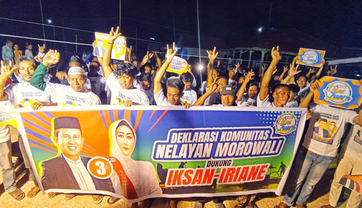 Pilbup Morowali, Paslon Iksan-Iriane Dapat Dukungan Komunitas Nelayan