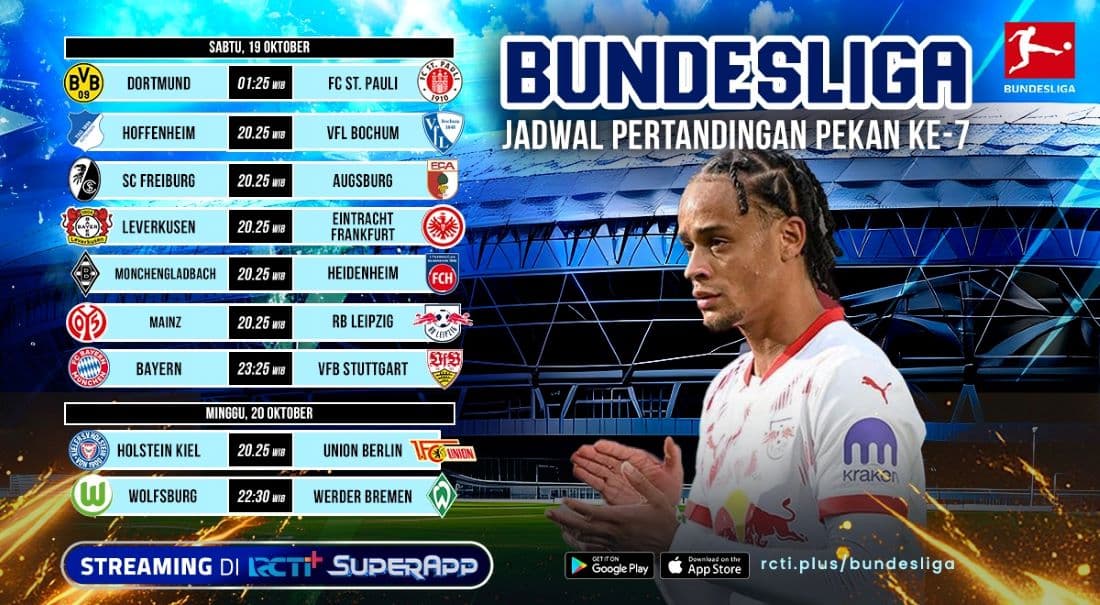 Jadwal dan Link Live Streaming Bundesliga Pekan Ke-7 di RCTI+: Ada Bayern Munich vs Stuttgart