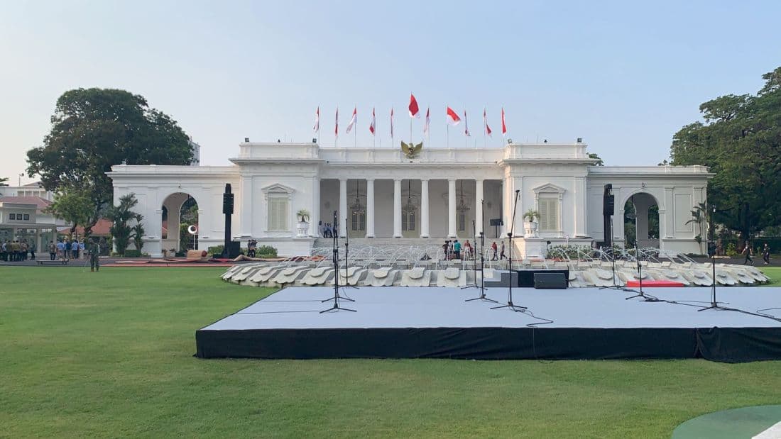 Istana Berdandan Jelang Pelantikan Prabowo-Gibran