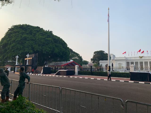 3 Videotron Raksasa Disiapkan Jelang Pisah Sambut Presiden di Istana