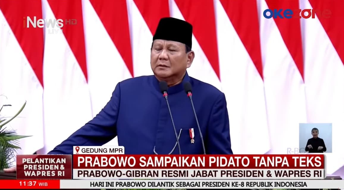 Prabowo: Kita Harus Hadapi Kenyataan Masih Banyak Korupsi di Negara Ini!