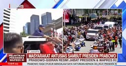 Hangat! Begini Momen Prabowo Salaman dengan Rakyat saat Menuju Istana Presiden