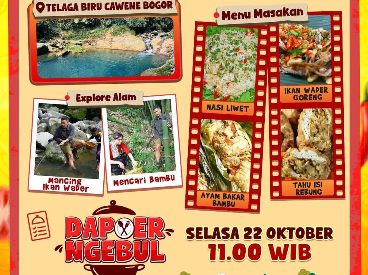 Memasak dengan Pemandangan Indah di Telaga Cawene Bogor Bersama Chef Arie Andika di Dapoer Ngebul