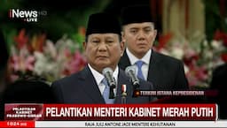 Sah! Presiden Prabowo Subianto Lantik Menteri Kabinet Merah Putih