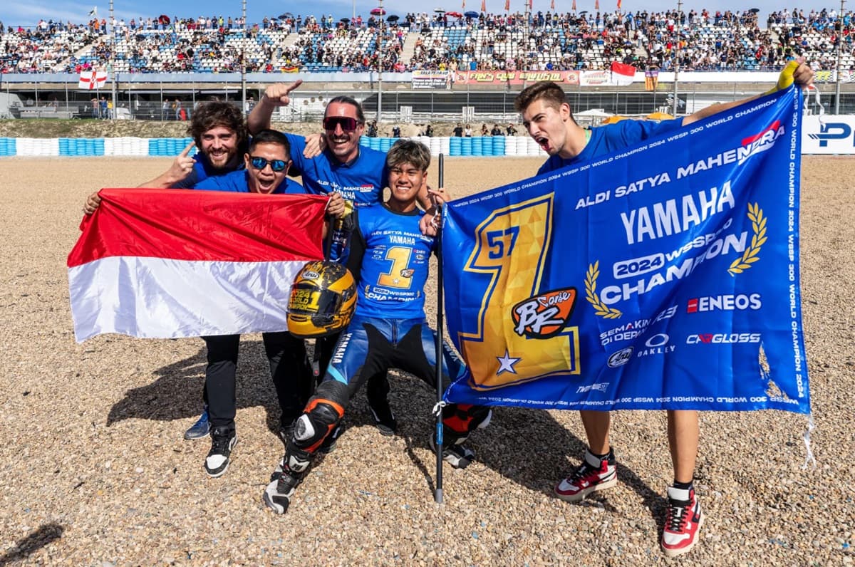 Kata-Kata Aldi Satya Mahendra Usai Jadi Pembalap Indonesia Pertama yang Juara Dunia WorldSSP300