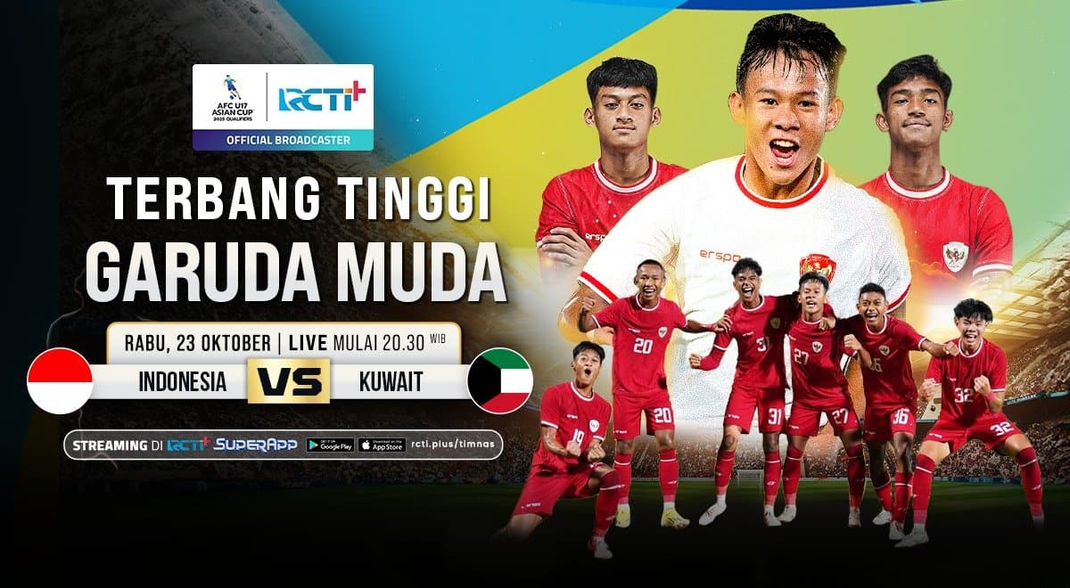 Live Streaming Timnas Indonesia U-17 vs Kuwait U-17 di Kualifikasi Piala Asia U-17 2025, Klik di Sini!