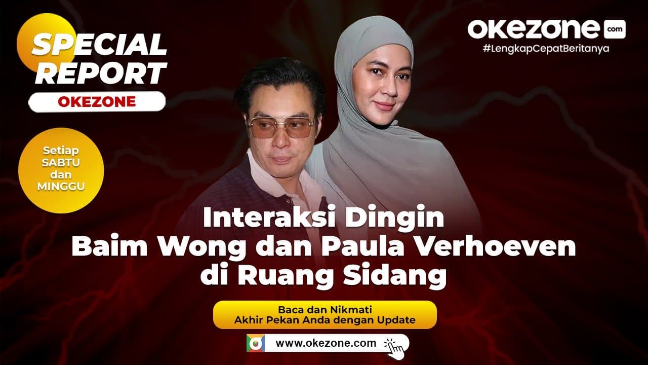 SPECIAL REPORT: Interaksi Dingin Baim Wong dan Paula Verhoeven di Ruang Sidang