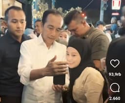 Ketika Jokowi Nikmati Malam Minggu Perdana sebagai Rakyat Biasa