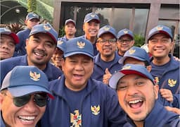 Hari Terakhir Pembekalan di Magelang, Prabowo-Gibran dan Seluruh Kabinet Merah Putih Ikuti Senam Pagi