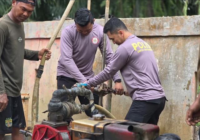 Pascabencana, Polri Bangun 12 Sumur Bor di Aceh Pasok Air Bersih Jelang Ramadan
