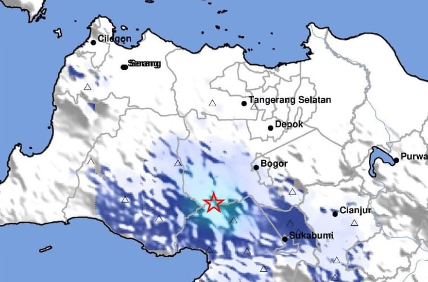 Breaking News! Gempa Dangkal M3,2 Guncang Sukabumi, Pusatnya di Darat